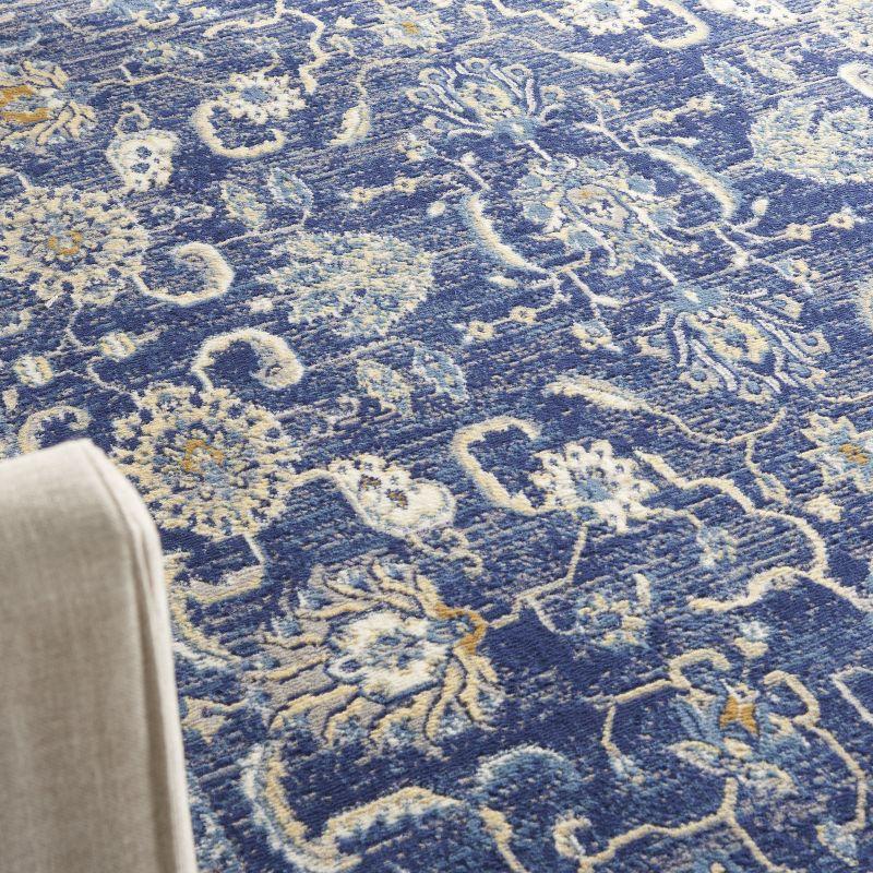 Nourison Grafix GRF24 Indoor Area Rug - Navy 3'9" x 5'9"