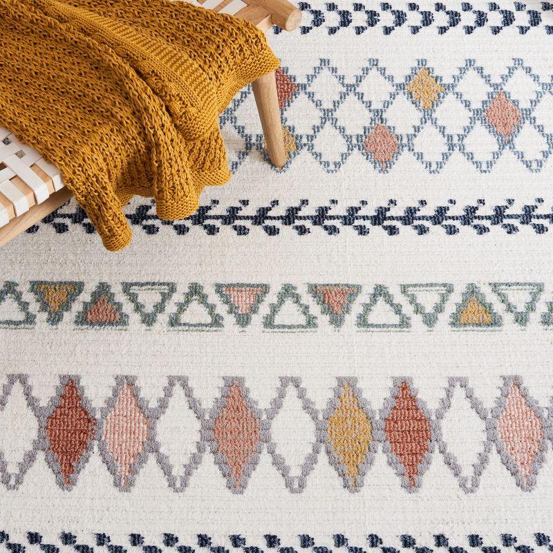 Marrakesh MRK610 Power Loomed Area Rug - Ivory/Multi - 6'7"x6'7" - Safavieh.