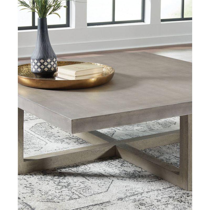 Lockthorne Coffee Table Black/Gray - Signature Design by Ashley: Mango Wood, MDF Top, Contemporary Style