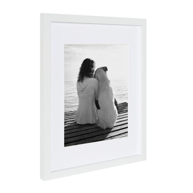 DesignOvation Gallery 11x14 matted to 8x10 Wood Picture Frame, Set of 4