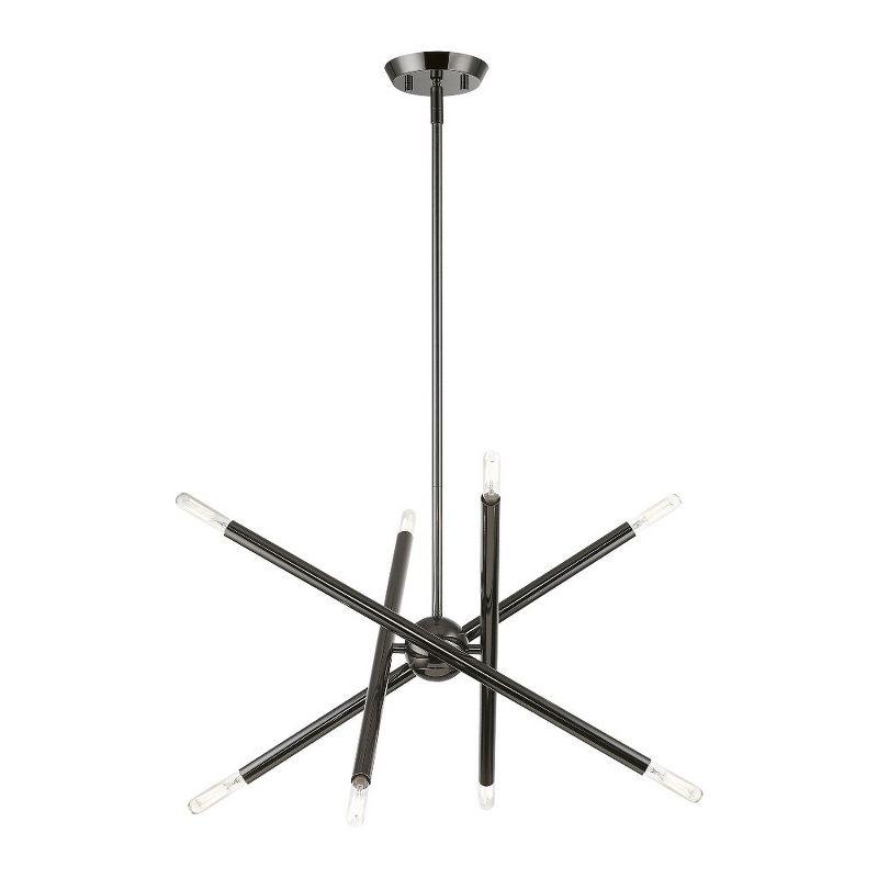 Livex Lighting Soho 8 - Light Chandelier in  Black Chrome