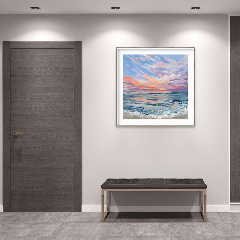 Virginia Coastal Sunset Acrylic Canvas with Hardwood Frame