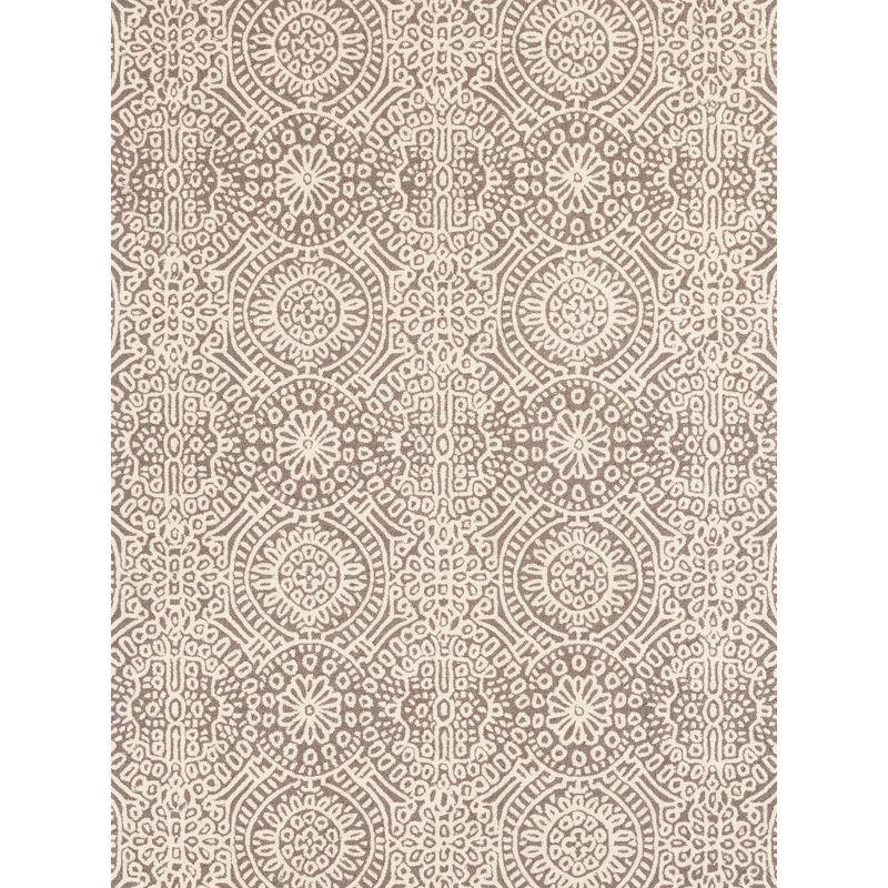 Temple Taupe Hand Micro Hooked Wool Rug