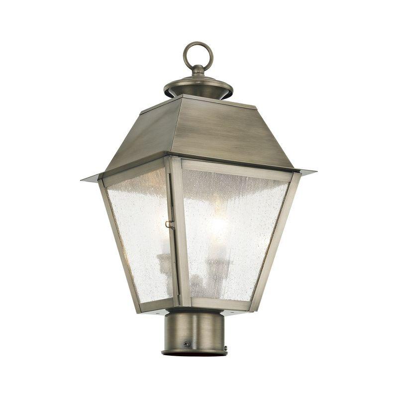 Livex Lighting Mansfield 2 - Light Post Light in  Vintage Pewter