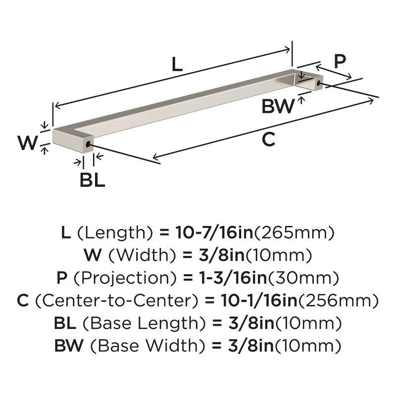 Monument 10-1/16 in (256 mm) Center-to-Center Cabinet Pull