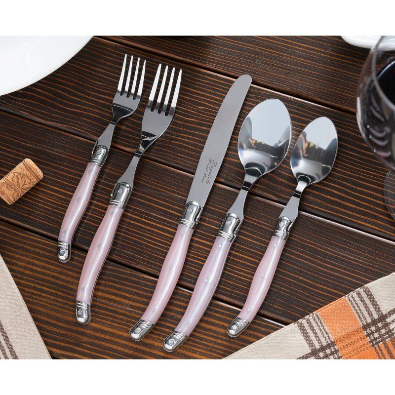 French Home Laguiole 20 Piece Stainless Steel Flatware Set, Service for 4 (Set of 20)