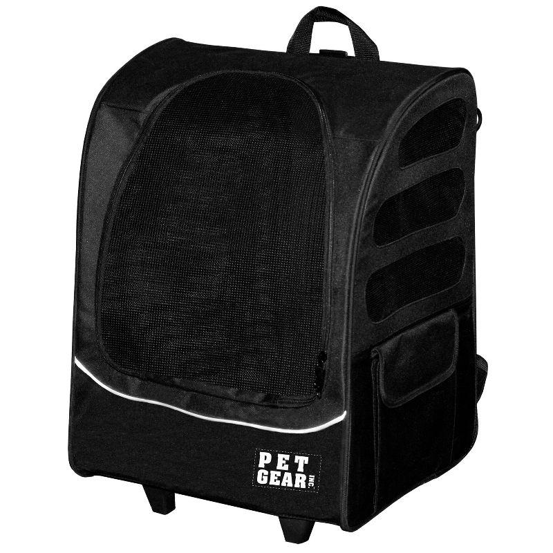 Pet Gear Black Airline Approved Rolling Dog Carrier