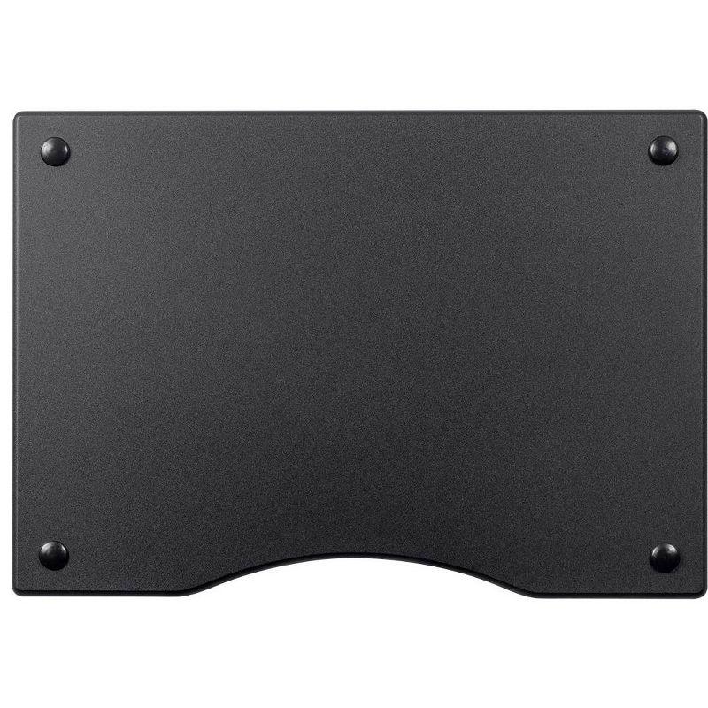 Monolith 4 Tier/Shelf Audio Stand - Black | Open Air Storage, Modular Design, Sturdy, Compatible With Bose, Polk, Sony, Yamaha, Pioneer and others