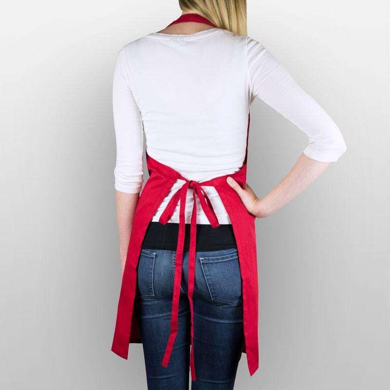 Design Imports  Chino Chef Apron Tango Red
