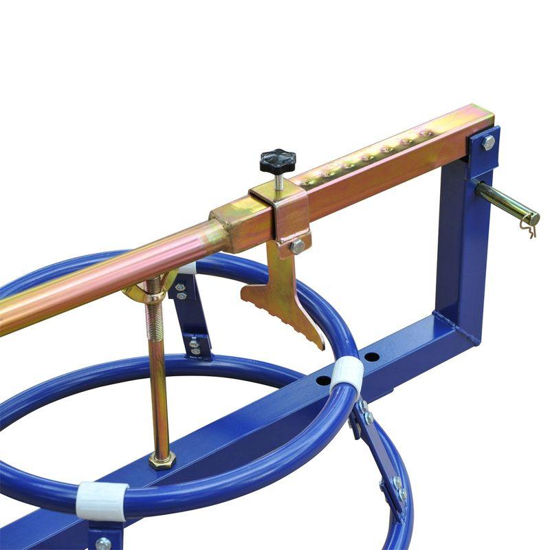 HOMCOM Motorcycle Tire Changer Stand with Adjustable Bead Breaker, Fit for 16-22in Tyres