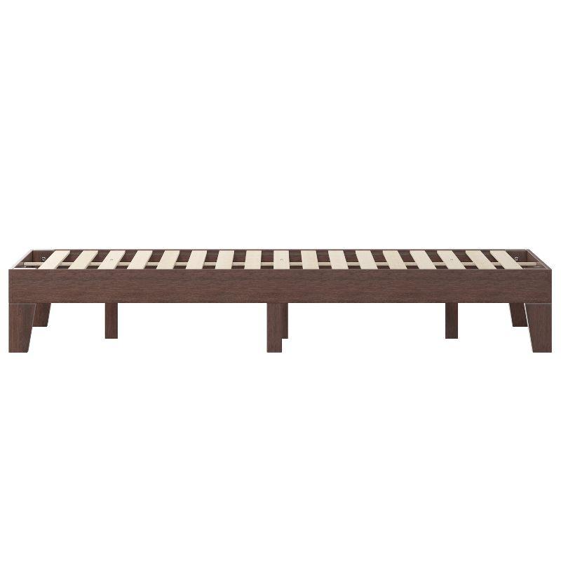 Merrick Lane Eduardo Platform Bed Frame, Solid Wood Platform Bed Frame With Slatted Support, No Box Spring Needed