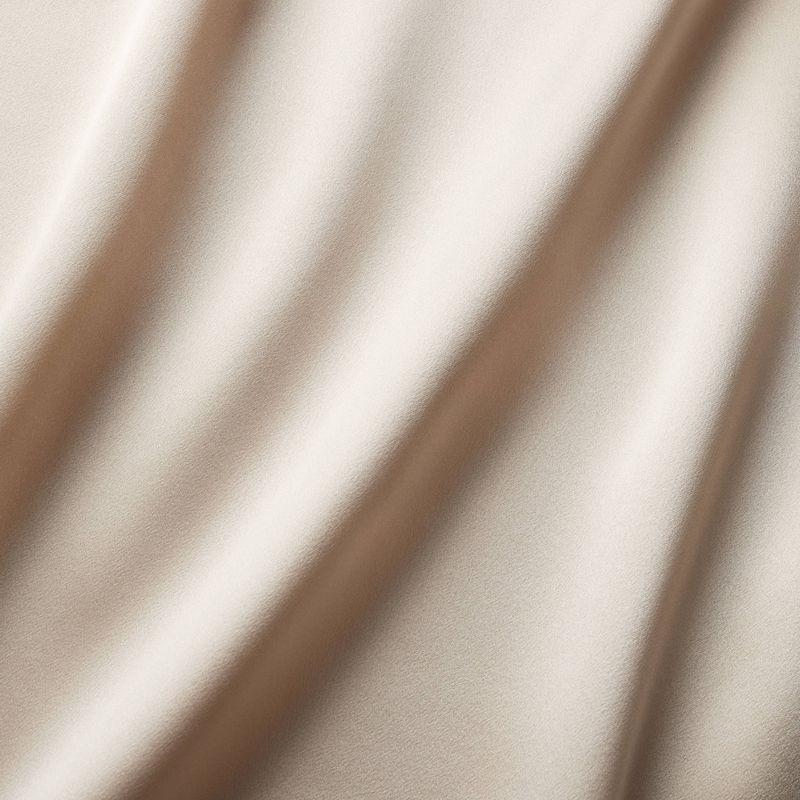 Standard Solid Silk Pillowcase Cream - Casaluna™: Hand Wash, Satin Construction, OEKO-TEX Certified