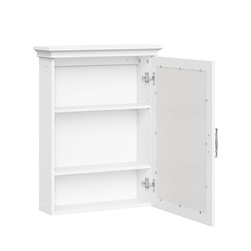 RiverRidge Somerset Bathroom and Laundry Mirrored Wall Mount Storage Medicine Cabinet with Adjustable Shelf - White