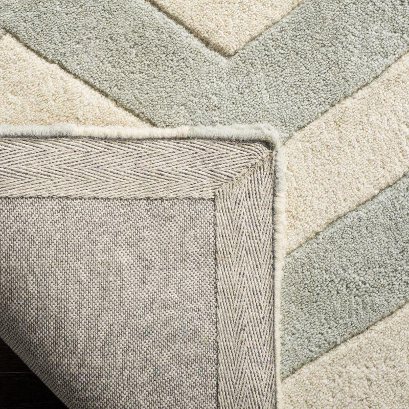 Chatham CHT715 Tufted Indoor Area Rug - Grey/Ivory - 6'x9' - Safavieh