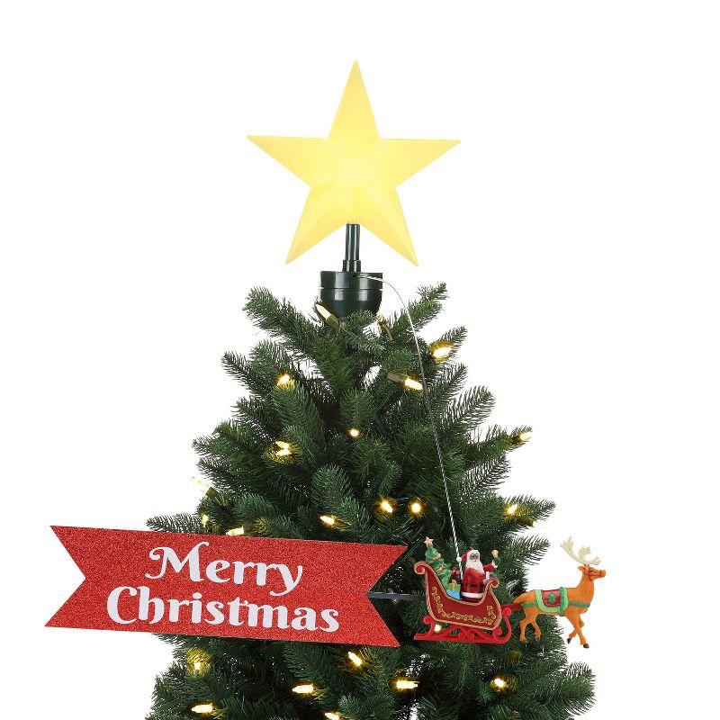 Mr. Christmas Animated Tree Topper with Banner