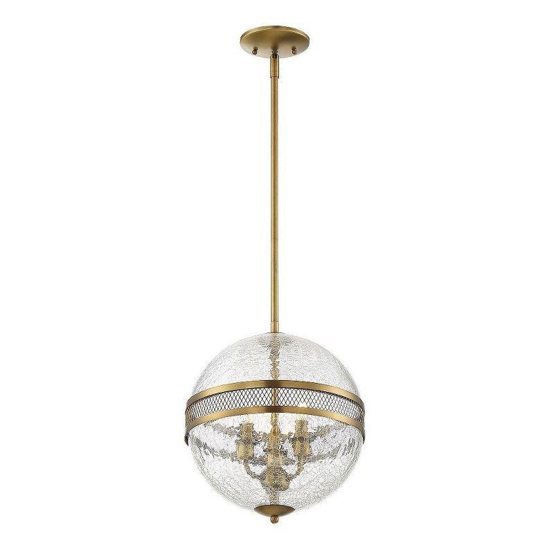 Savoy House Stirling 3 - Light Pendant in  Warm Brass