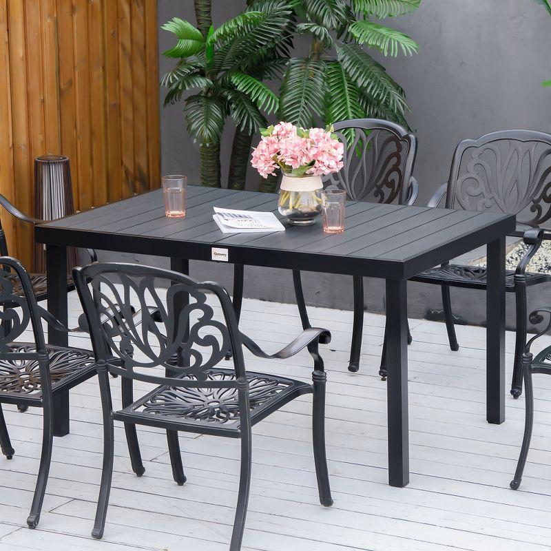 Outsunny Rectangular Outdoor Dining Table
