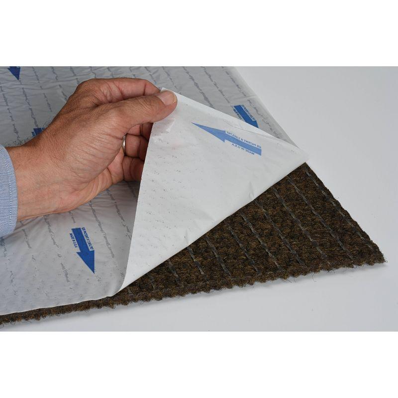 24" 10pk Self Stick Carpet Tile Charcoal - Foss Floors: Indoor/Outdoor Polyester Flooring, Water-Resistant