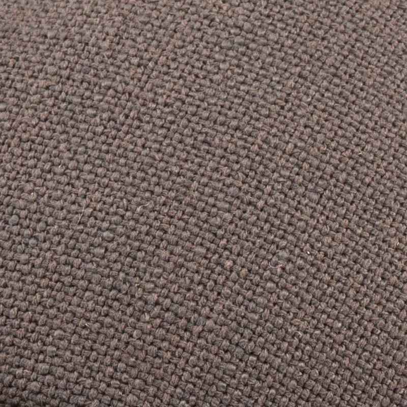 Amelia Tufted Storage Ottoman - Charcoal/True Taupe - Safavieh