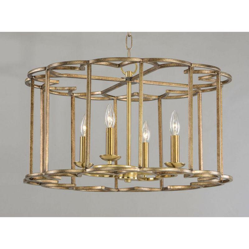 Maxim Lighting Helix 4 - Light Chandelier in  Bronze Fusion