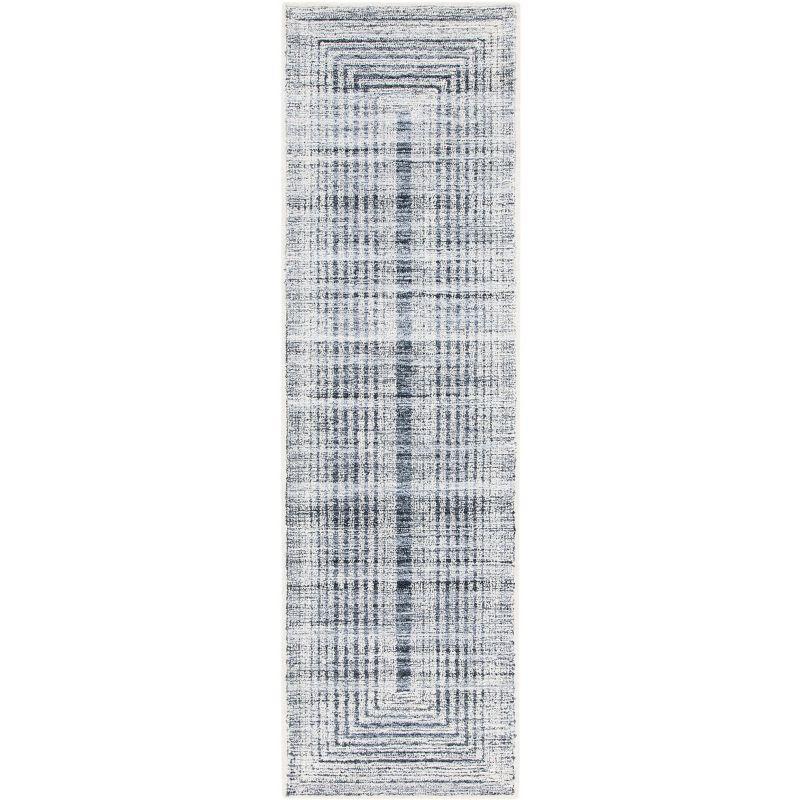 Metro MET991 Hand Tufted Indoor Runner Rug - Dark Grey/Ivory - 2'3"x8' - Safavieh