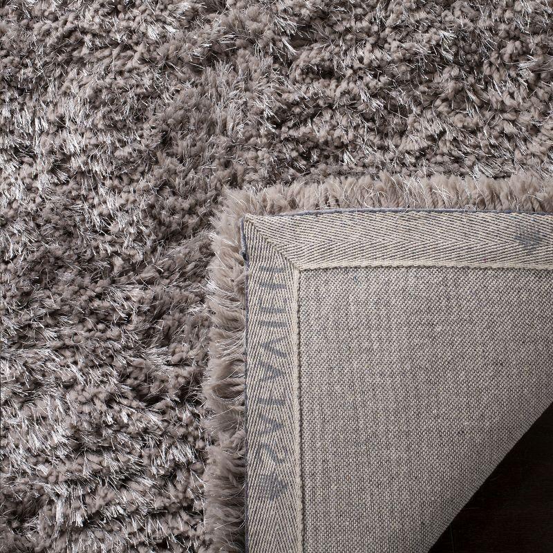 Luxor Gray 4' x 6' Hand-Tufted Shag Area Rug