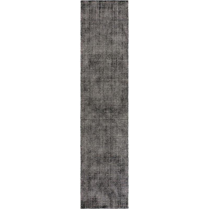 Blackberry & Ivory Hand-Knotted Wool Runner Rug