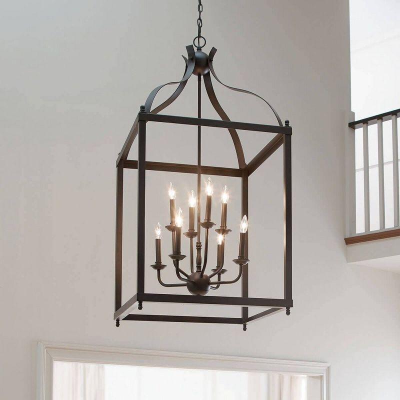 Larkin 47.75" 8 Light Pendant in Brushed Nickel