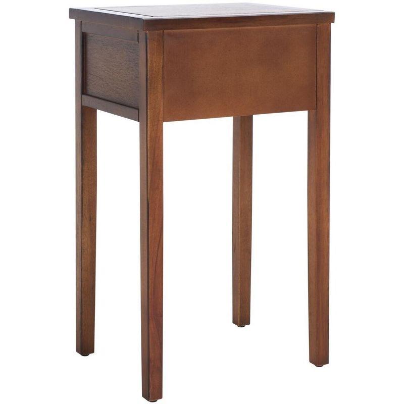 Abel Nightstand with Storage Drawers - Brown - Safavieh.