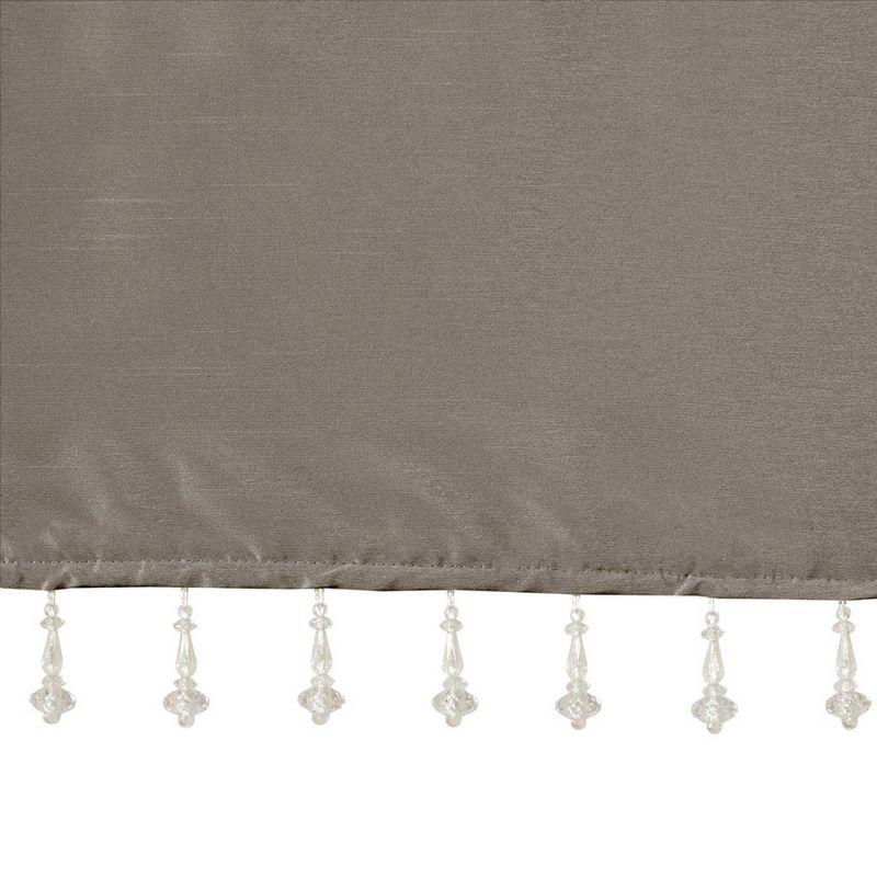 Emilia Lightweight Faux Silk Valance with Beads