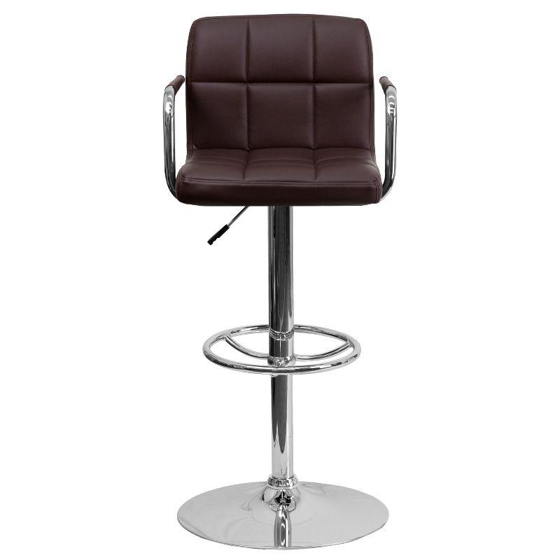 Murphy Adjustable Height Swivel Bar Stool with Cushion