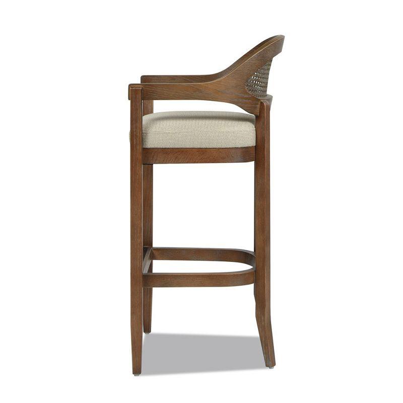 Jennifer Taylor Home Americana Mid-Century Modern 30.5" Cane Back Barstool