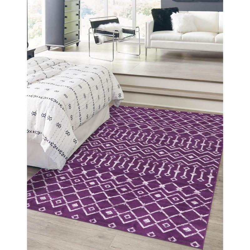 Unique Loom Moroccan Trellis Mamounia Geometric Indoor Woven Area Rug