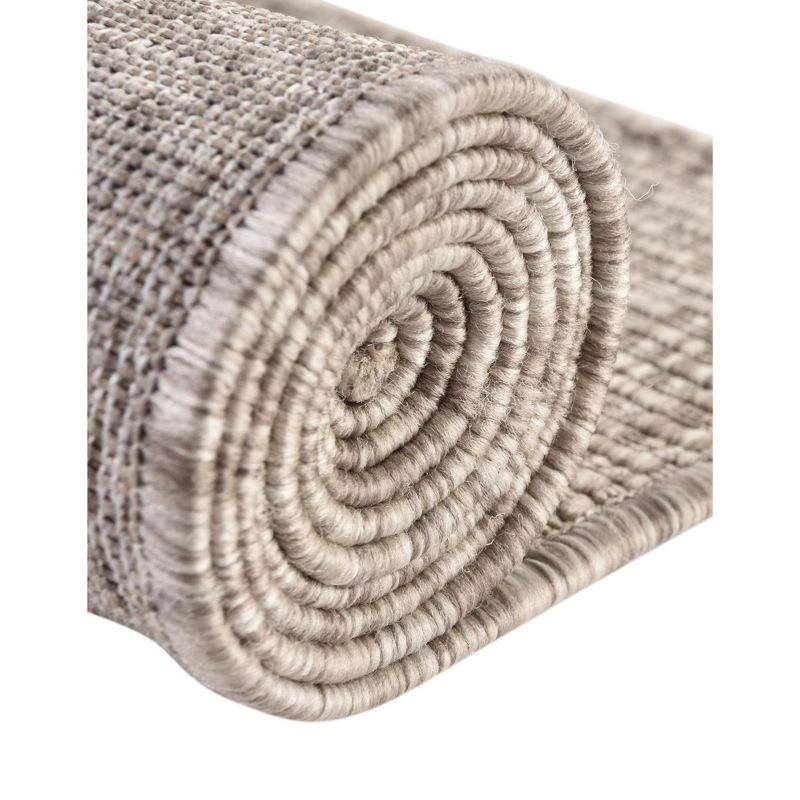 Beige Rectangular Stain-Resistant Outdoor Area Rug