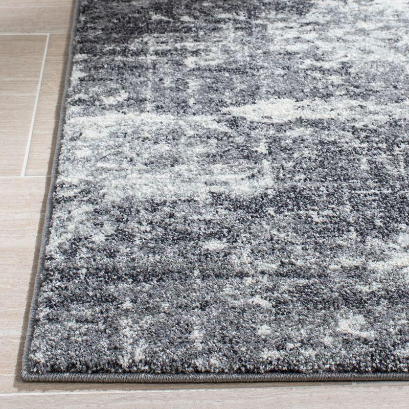 Evoke EVK272 Power Loomed Indoor Area Rug - Ivory/Grey - 5'3"x5'3" - Safavieh