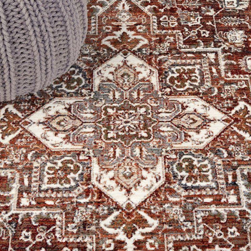 Vintage Persian VTP611 Power Loomed Area Rug - Red/Ivory - 5'3"x7'7" - Safavieh.
