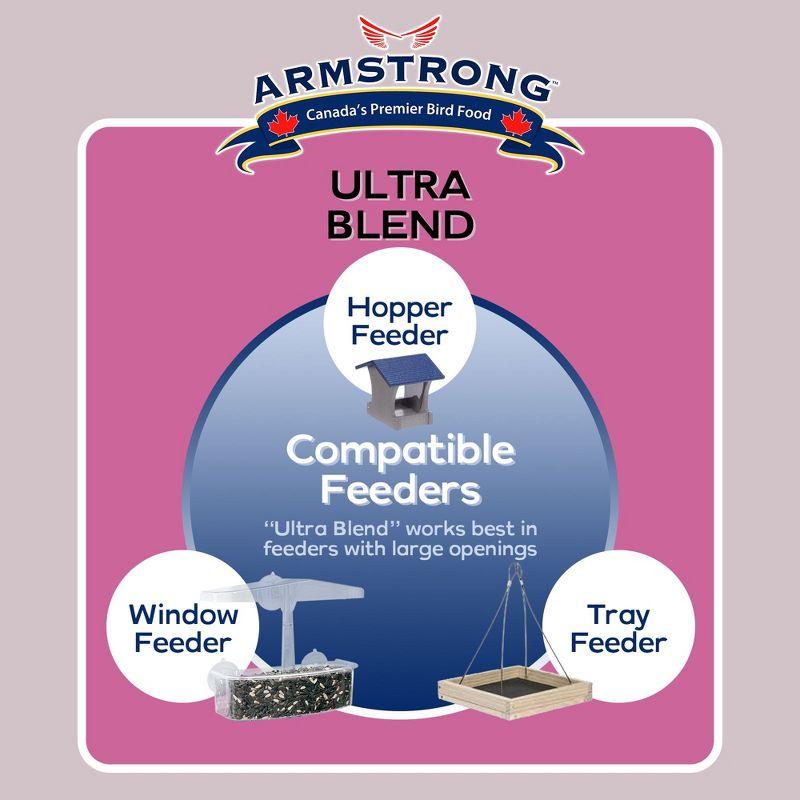Armstrong Wild Bird Food Ultra Bird Seed Blend for Wild Songbirds, 15.4lbs