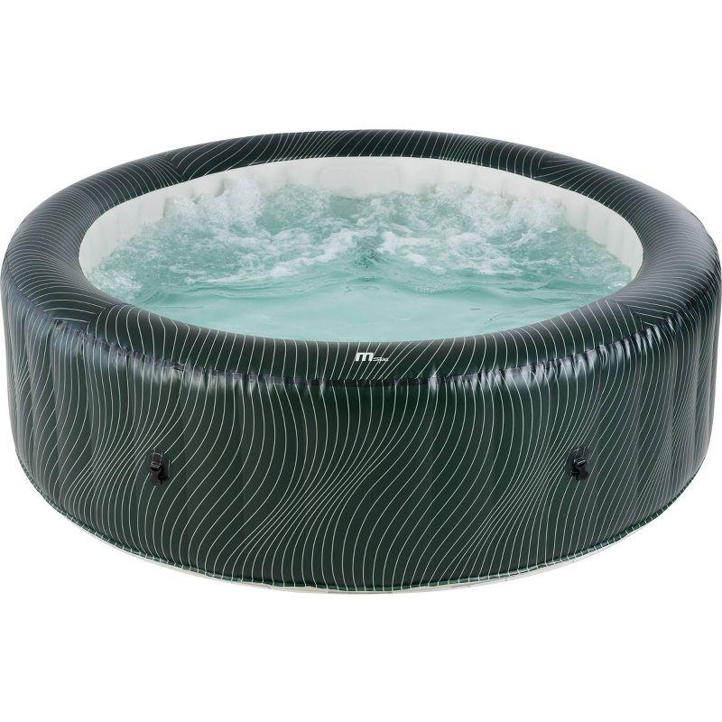 MSpa Meteor Round Bubble Spa with Thermal Cover 245 Gal 164 Electric 110 Volt AC Inflatable Hot Tub