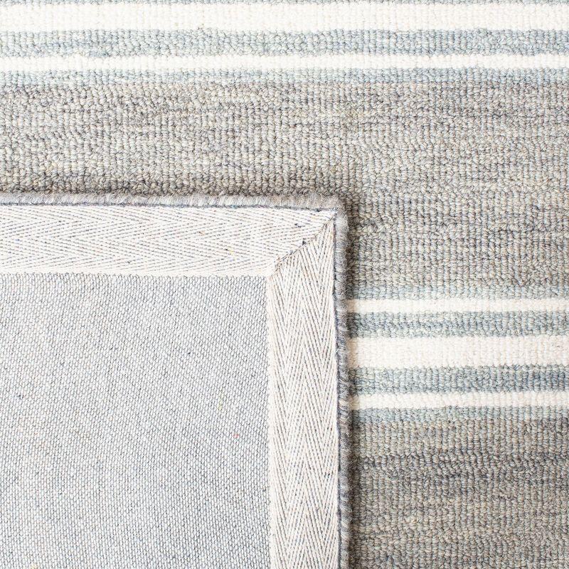 Metro MET601 Hand Tufted Indoor Area Rug - Grey/Ivory - 6'x6' - Safavieh