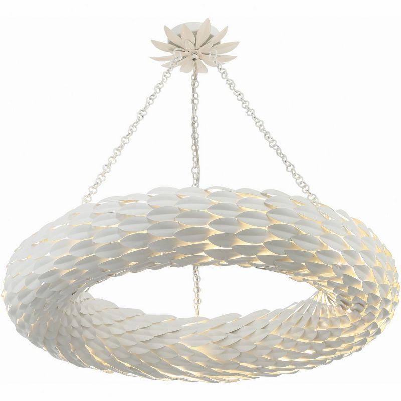 Crystorama Lighting Broche 8 - Light Pendant in  Matte White