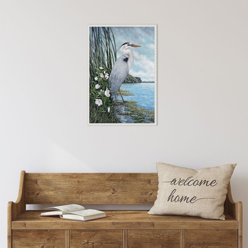 Amanti Art Great Blue Heron by James Harris Framed Canvas Wall Art