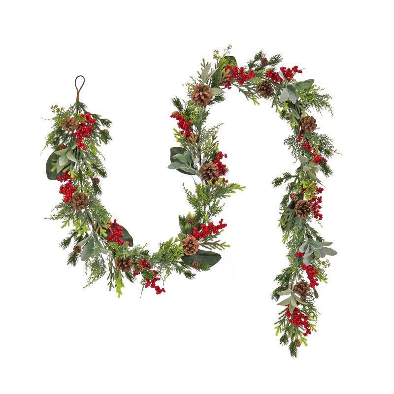 108'' in. Faux Garland