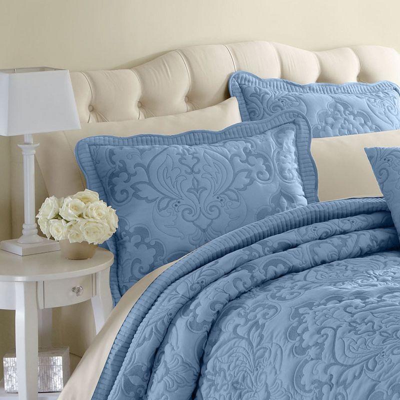 BrylaneHome Amelia Sham - Standard, Seaglass