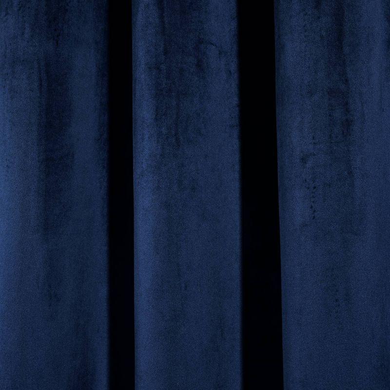 Lush Decor Prima Velvet Solid Velvet Room Darkening Curtain Pair (Set of 2)