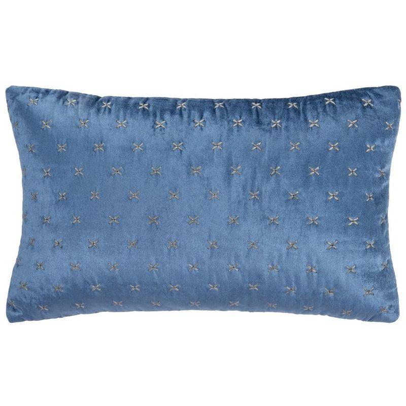 Louria Embroidered Reversible Throw Pillow