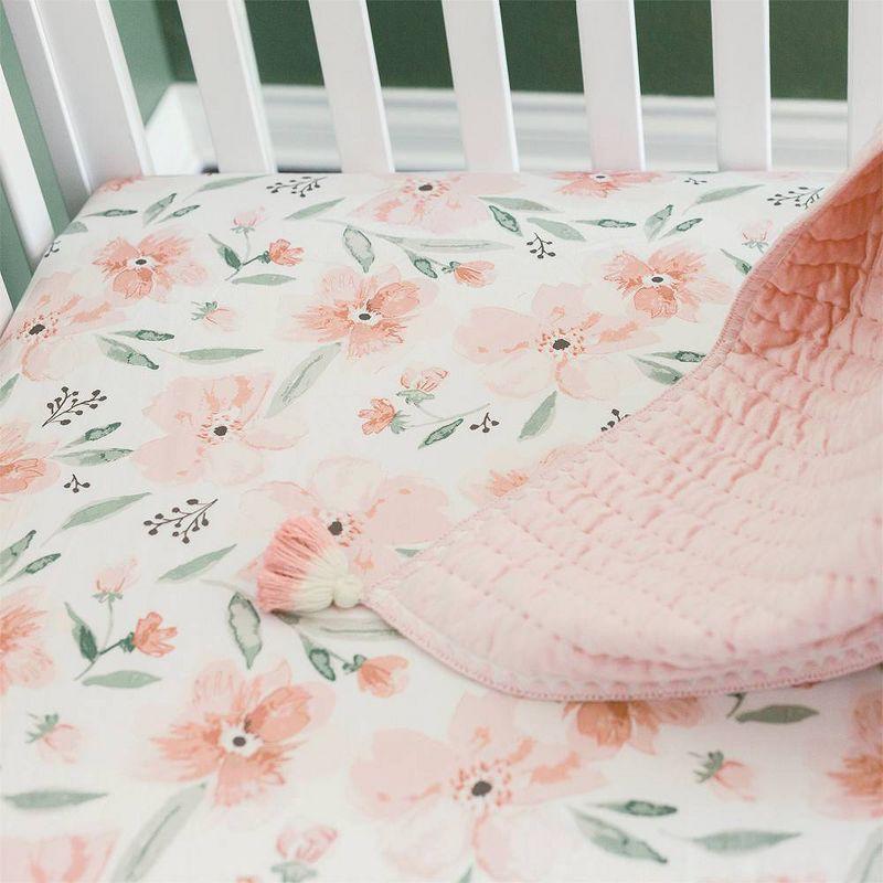 Crane Baby Cotton Sateen Fitted Crib Sheet