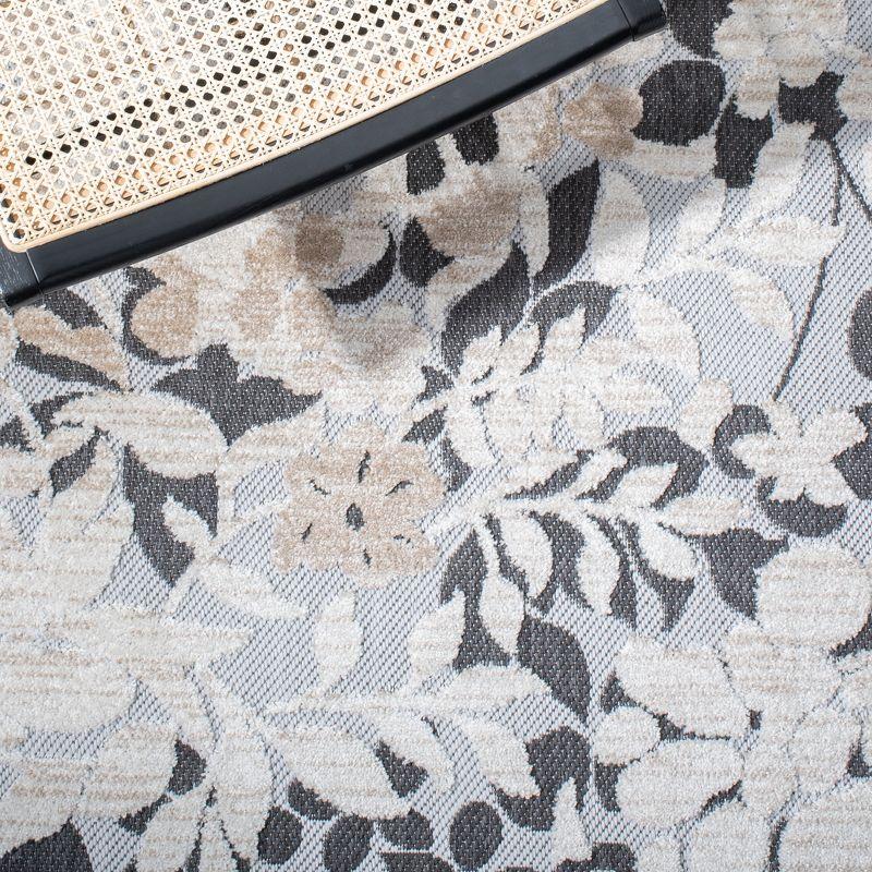 Cabana CBN672 Power Loomed Indoor Accent Rug - Ivory/Charcoal - 3'x5' - Safavieh