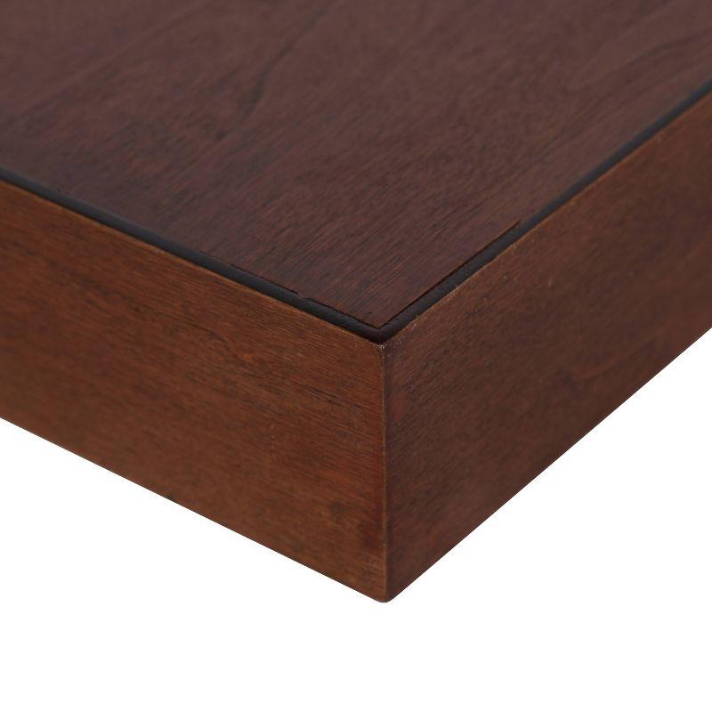 2pc 24" Havlock Wood Shelf Set Walnut Brown - Kate & Laurel All Things Decor: Easy Install, Storage Display