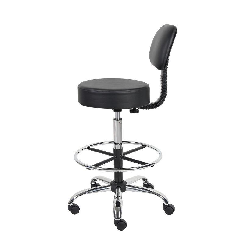 Medical/Drafting Stool with Back Cushion - Boss Office Products