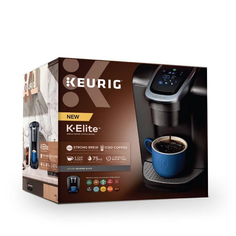 Keurig K-Elite Single-Serve K-Cup Pod Coffee Maker with Iced Coffee Setting and Strength Control